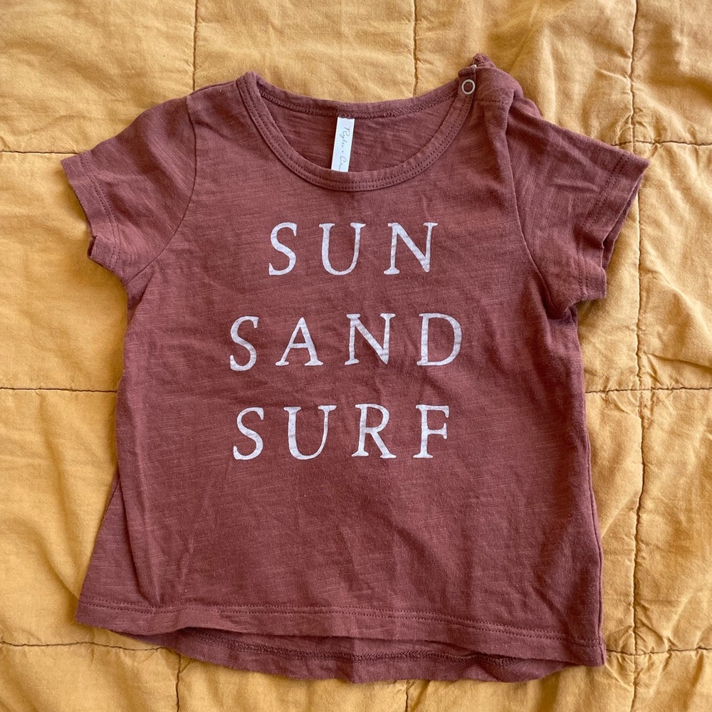 Rylee + Cru Sun, Sand, Surf Tee, 6-12m